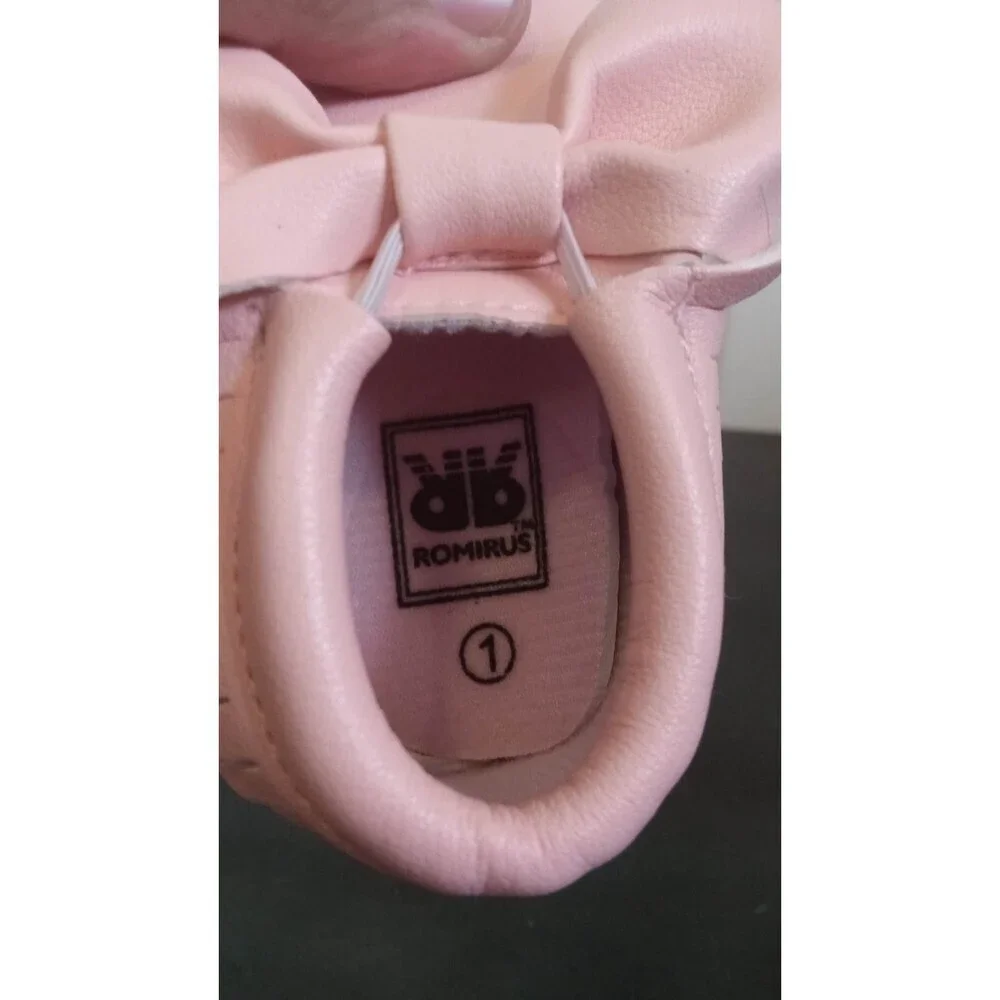 Romirus Baby‎ girl pink moccasins shoes